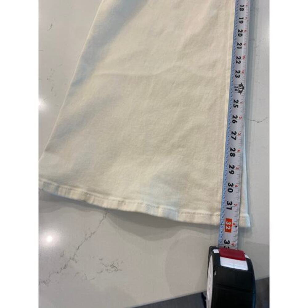 Mother Denim The Elbow Grease Roller Sneak in Antique White‎ Wide Leg size 31 - Picture 13 of 14